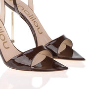 SANDALO IN VERNICE CIOCCOLATO